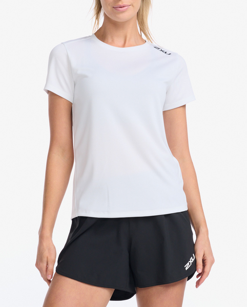 Polera de Running manga corta de Mujer 2XU Aspire Tee - Blanca