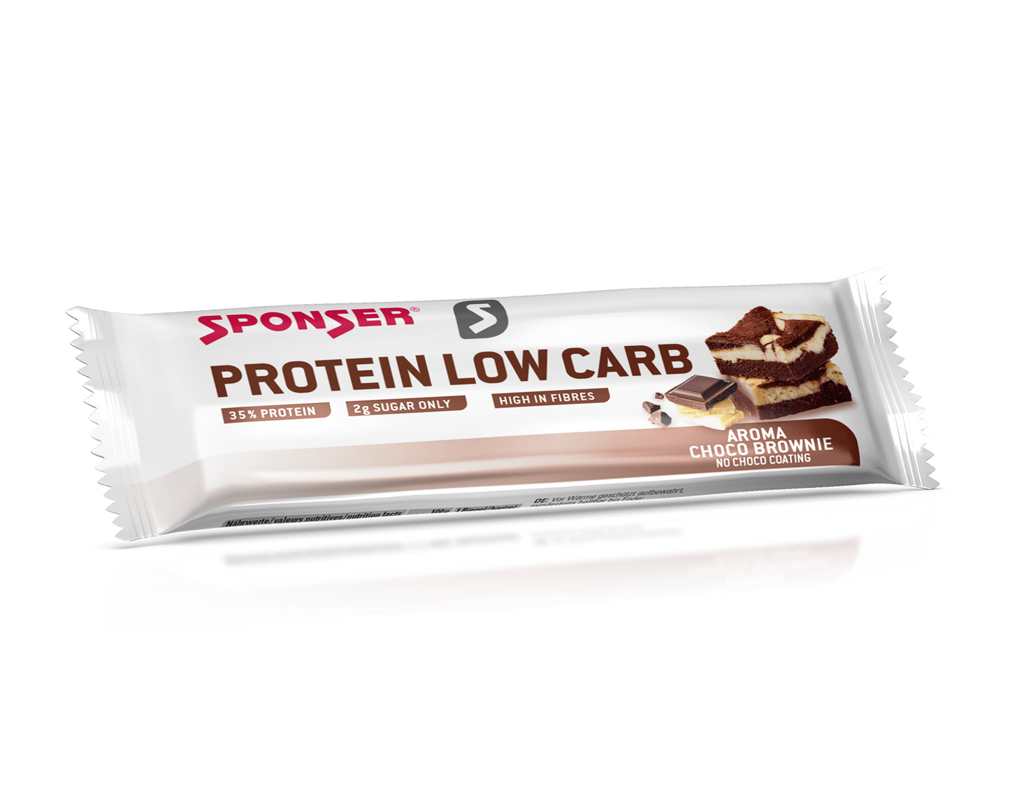 Barra de Proteina Sponser Low carb. Chocolate-brownie