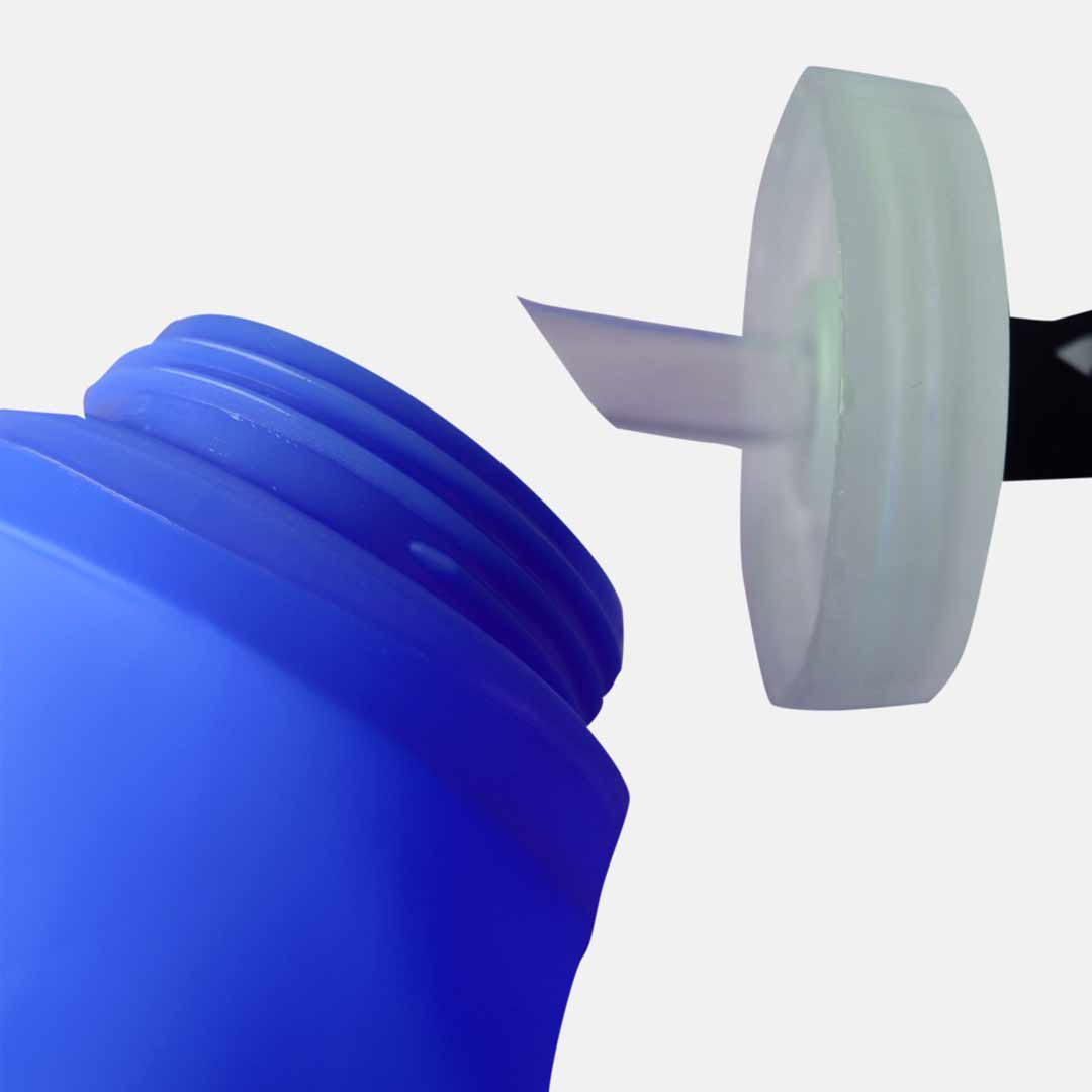 Botella hidratación running Raidlight Eazy Flask VALVE 600 ML BLUE