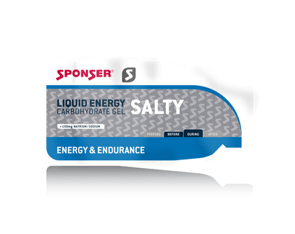 Sponser Liquid Energy Salty – Gel energético sabor neutro (35 g)