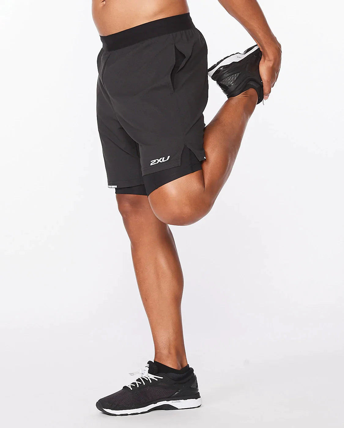 Shorts de Running con calza interior Hombre Aero 7 pulgadas - Negro reflectante - 2XU