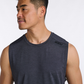 Polera de running Hombre 2XU Motion Tank India Ink/Black