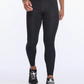 Calzas Hombre Aero Vent Compression Tights Black/Silver Reflective - 2XU