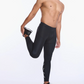Calzas Hombre Aero Vent Compression Tights Black/Silver Reflective - 2XU