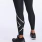 Calzas Hombre Aero Vent Compression Tights Black/Silver Reflective - 2XU
