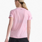 Polera de Running manga corta Mujer Aero - Rosado Reflectante - 2XU