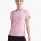 Polera de Running manga corta Mujer Aero - Rosado Reflectante - 2XU