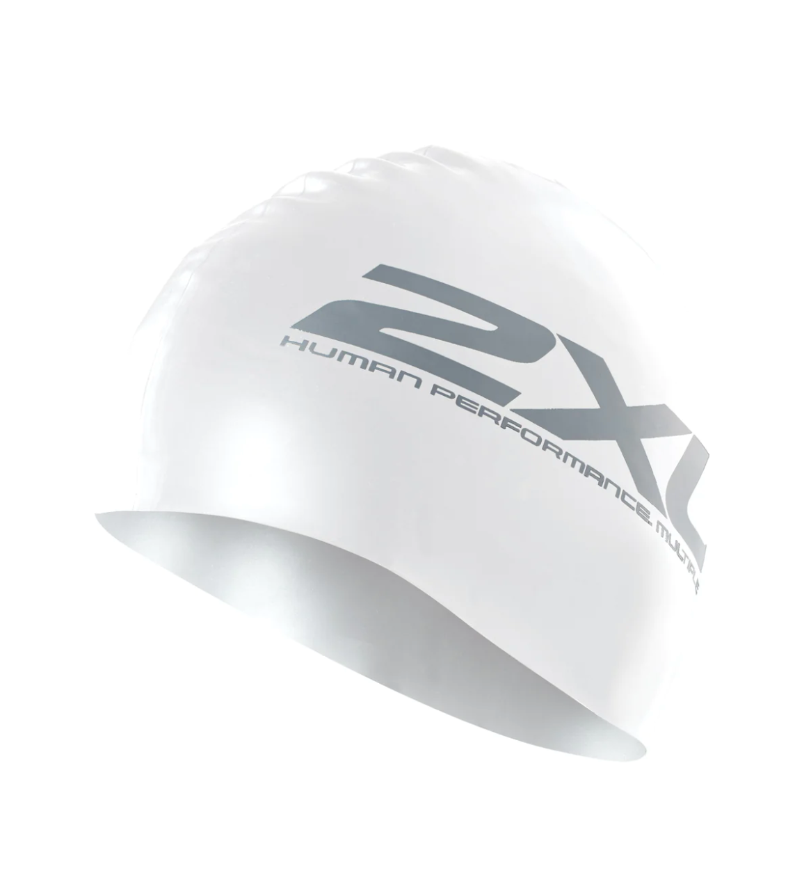 Gorra de Natación 2XU Silicone Swim - Blanco
