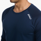 Polera Manga Larga Hombre 2XU Manga Larga Aspire - Midnight/White
