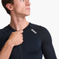 Traje de Triatlón Trisuit Hombre 2XU Core Sleeved - Negro Blanco
