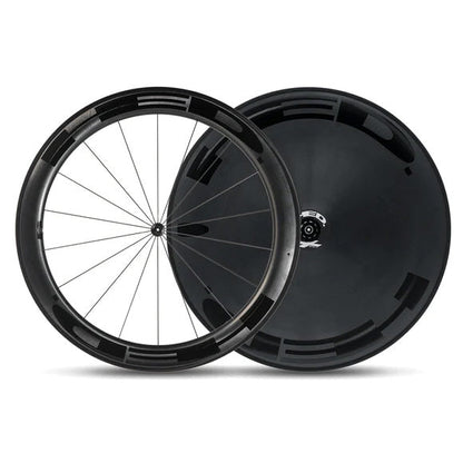 Set de ruedas HED Jet RC 60 Performance Black + Lenticular  (Freno Rim)