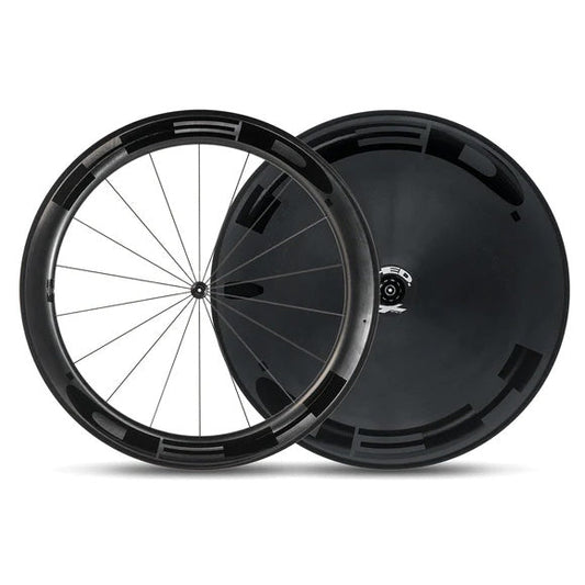 Set de ruedas HED Jet RC 60 Performance Black + Lenticular  (Freno Rim)