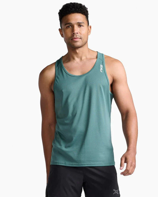 Polera Sin Mangas Hombre Aspire Singlet - Silver Sage - 2XU