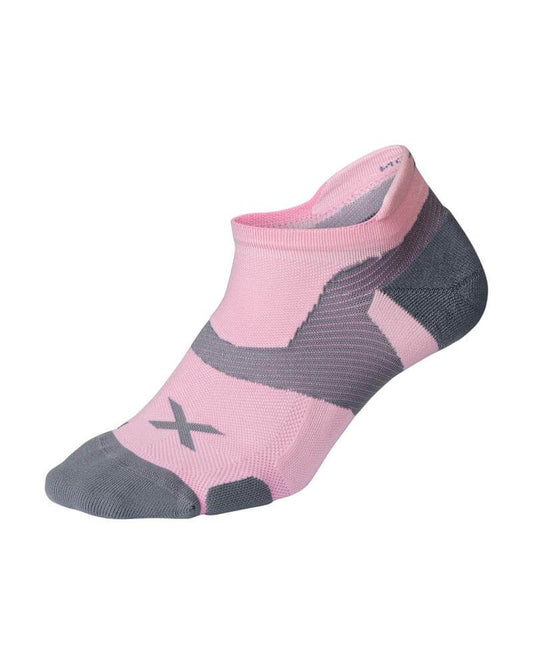 Calcetines Vectr Cushion No Show Socks - DPink/Grey - 2XU
