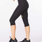 Calzas Mujer Light Speed Mid-Rise Comp 3/4 - Black/ Gold Reflective - 2XU