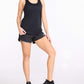Polera Sin Mangas Mujer Aero Singlet - Negro Reflectante - 2XU