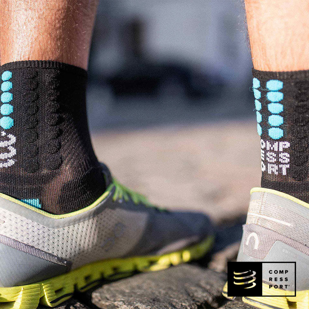 Calcetines de Running Pro Marathon Negros - Compressport