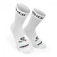 Calcetines de Ciclismo EKOI Perforato Blanco
