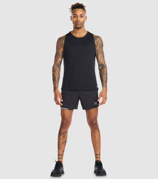 Polera de Running Hombre Sin Mangas 2XU  - Negro