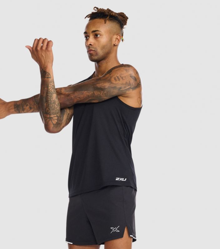 Polera de Running 2XU Hombre - Negro