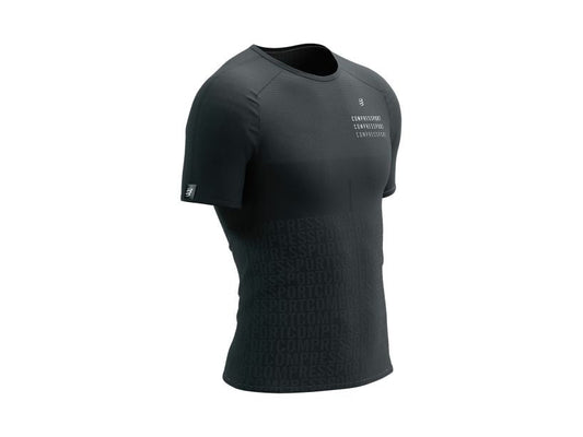 Polera de Running Performance SS Compressport *Black Edition 2023*