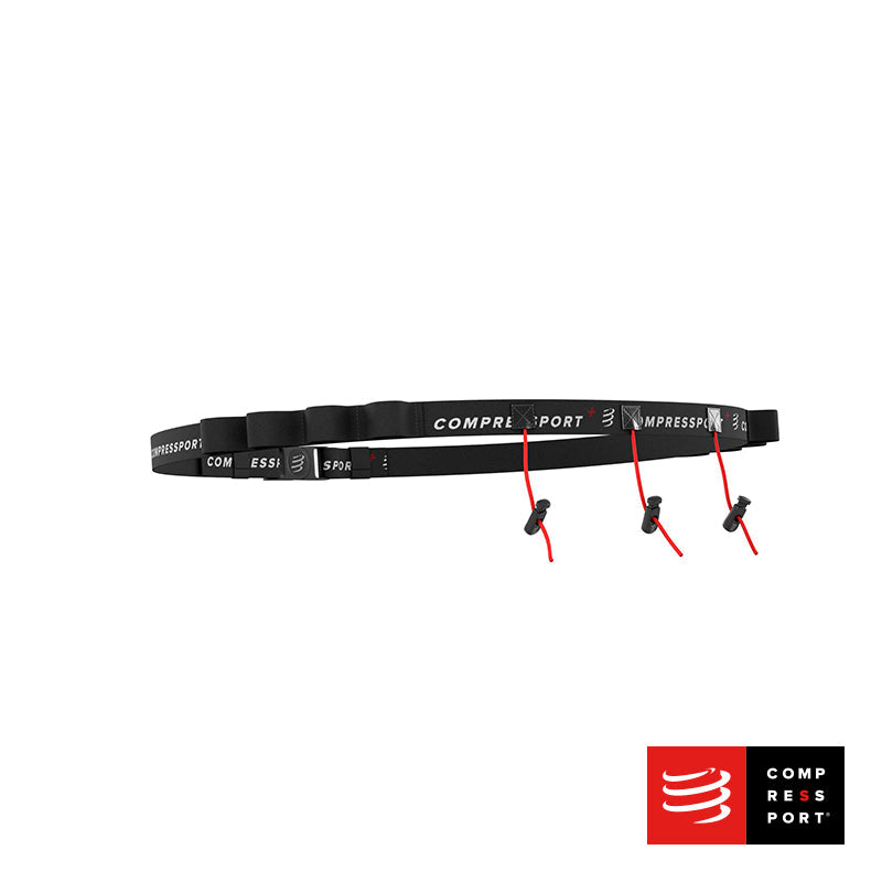 Nuevo Porta número Compressport Negro