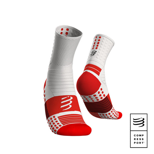 Calcetines Compressport Pro Marathon Socks Blancos
