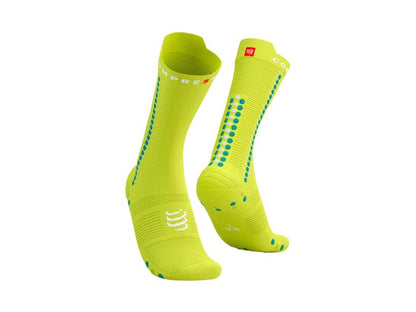 Calcetines de ciclismo Compressport Pro Racing v4.0 - Amarillo