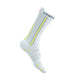 Calcetines Largos de ciclismo Compressport Pro Racing v4.0 - Blanco puntos amarillos