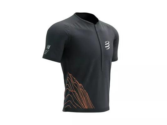 Polera de Trail con cierre Compressport Fitted SS Top - *Trail Capsule 2023*